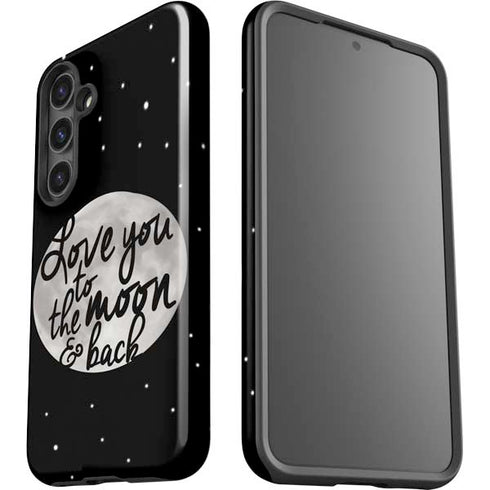 To The Moon And Back BW Galaxy S24 Plus Impact Case